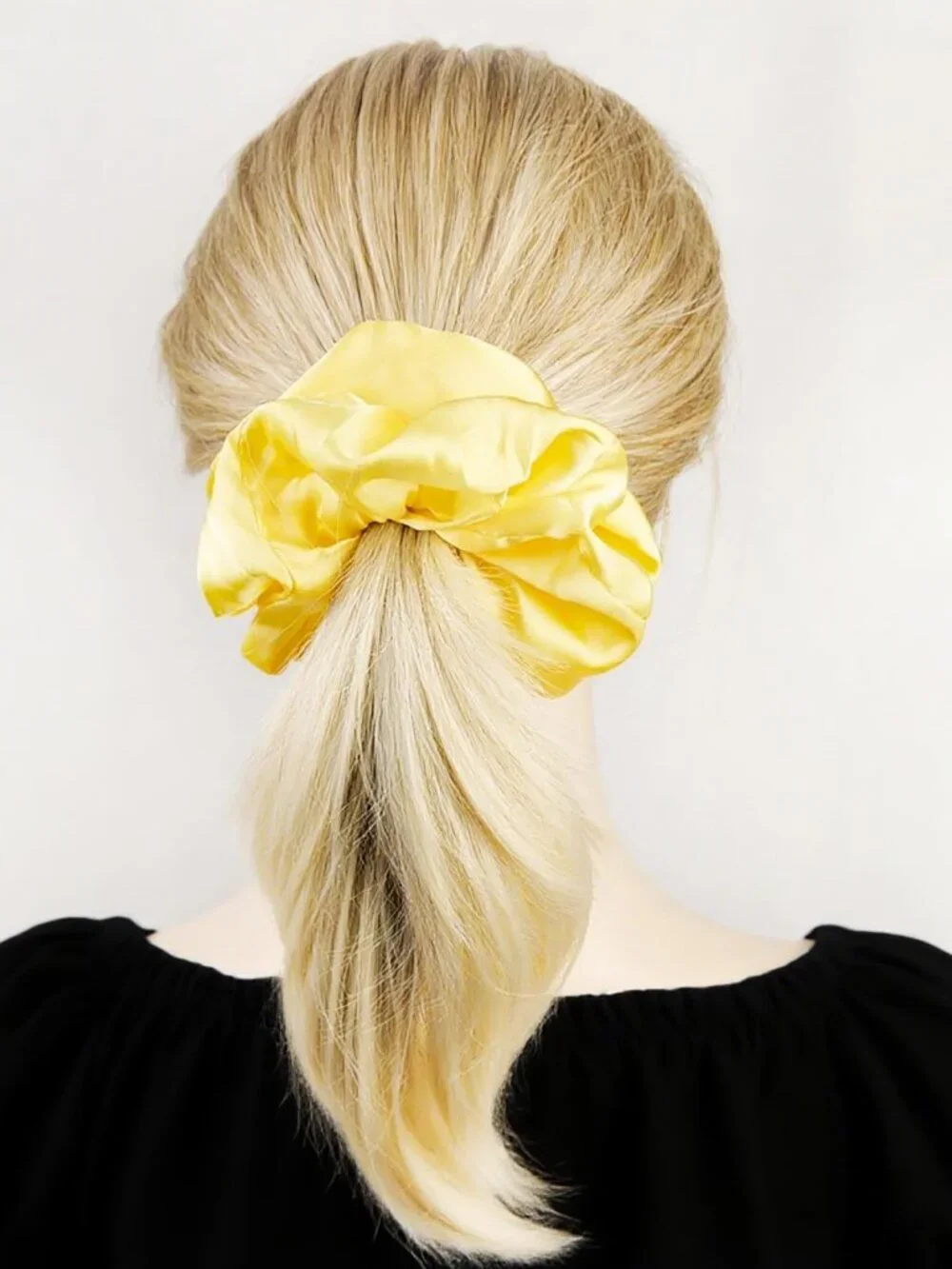 Oversized Satin Scrunchies for Women - 2 Pack Extra Large Hair Ties Accessories,